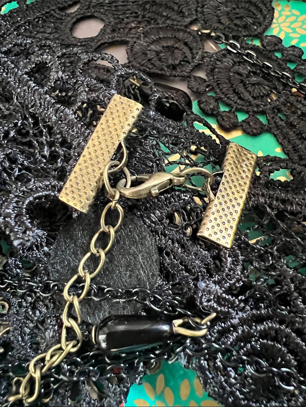 Black Victorian Lace Choker and Bracelet Set🧙🏼♀️ - Picture 6 of 10